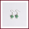Boucles d'oreilles jade et argent 925 - Pierres fines gemme