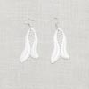 Boucles d'oreilles dentelle blanche