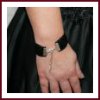 Bracelet mariage noir galon de paillettes ancien