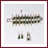 Boucles d'oreilles jade et argent 925 - Pierres fines semi précieuses